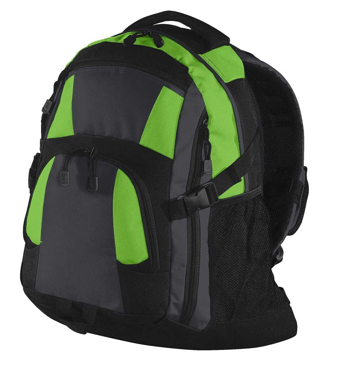 Port Authority BG77 Urban Backpack - Bright Lime Magnet Black - HIT a Double - 1