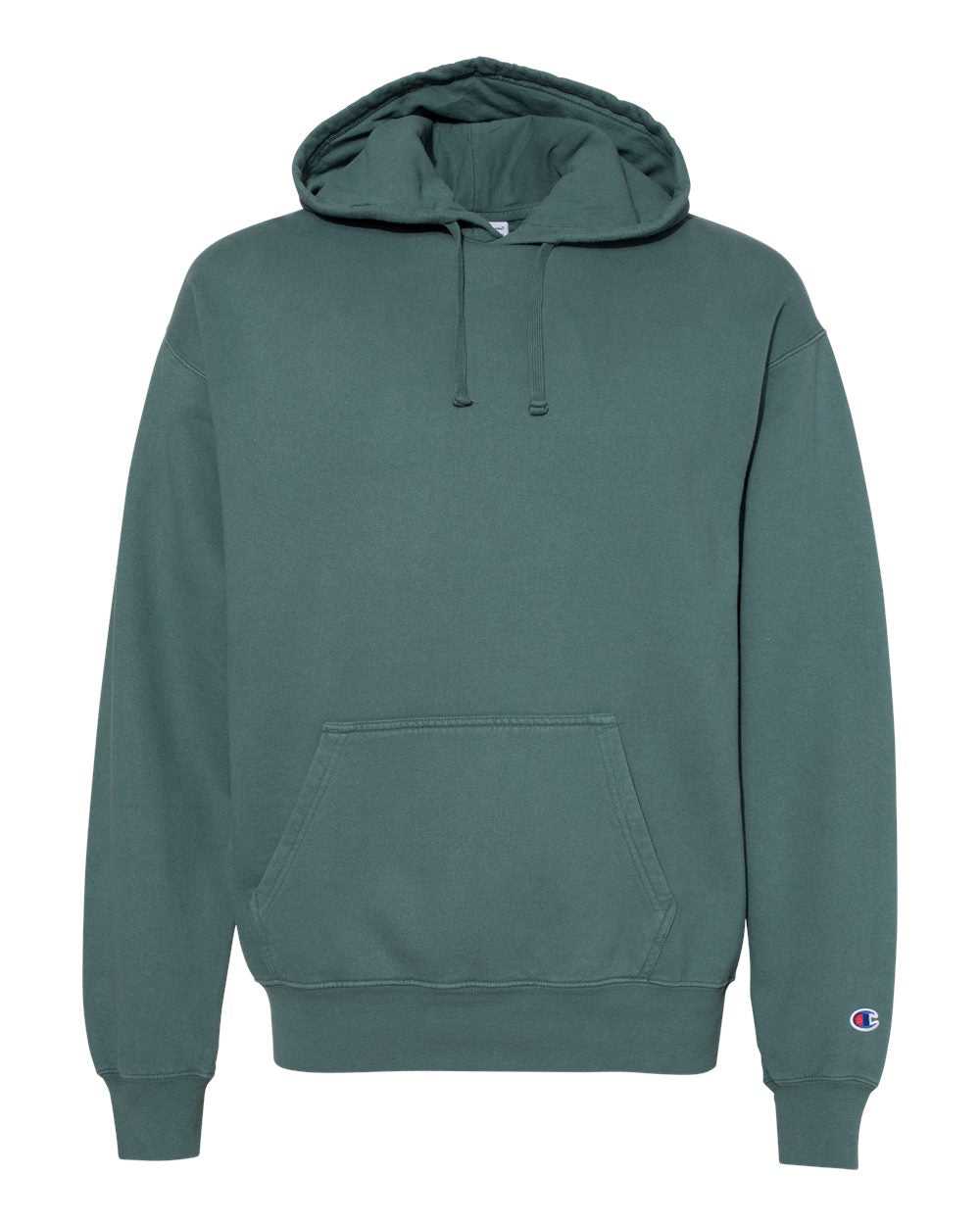 Champion CD450 Garment Dyed Hooded Sweatshirt - Cactus - HIT a Double - 4