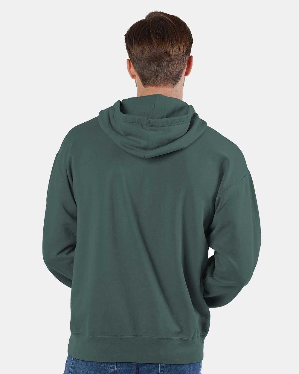 Champion CD450 Garment Dyed Hooded Sweatshirt - Cactus - HIT a Double - 3