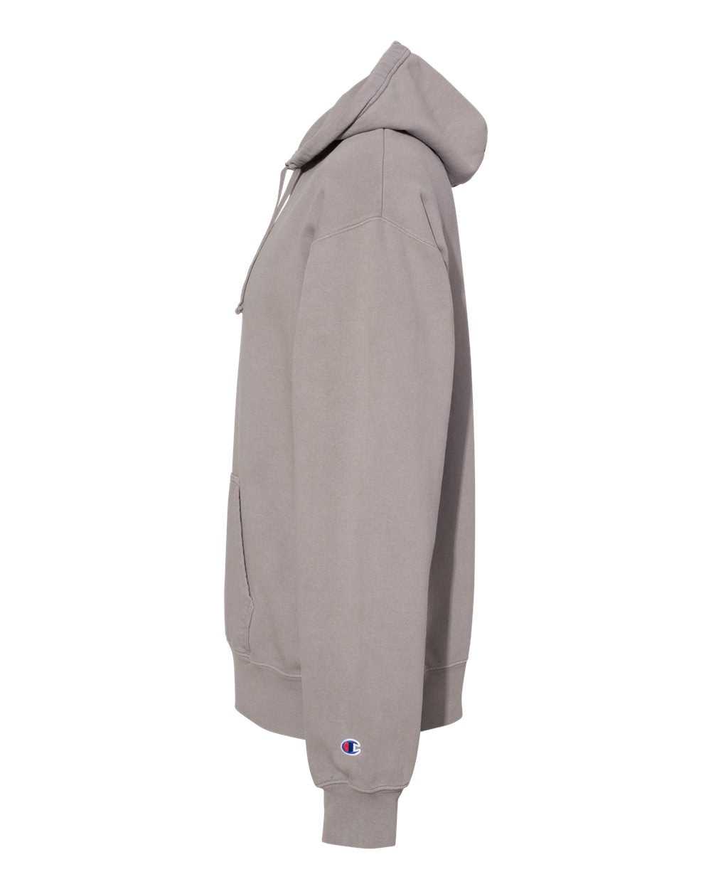 Champion CD450 Garment Dyed Hooded Sweatshirt - Concrete - HIT a Double - 5
