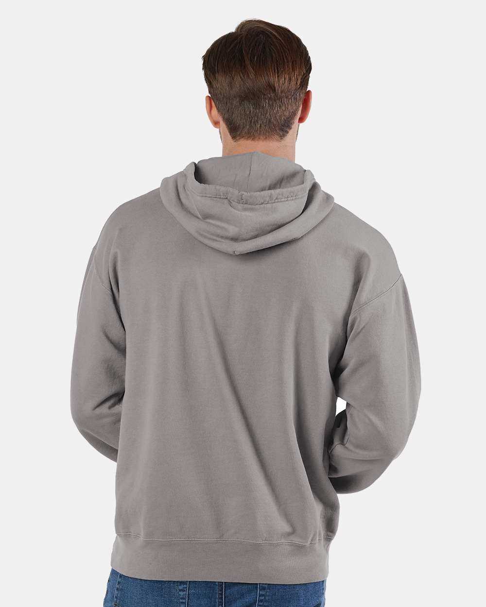 Champion CD450 Garment Dyed Hooded Sweatshirt - Concrete - HIT a Double - 3