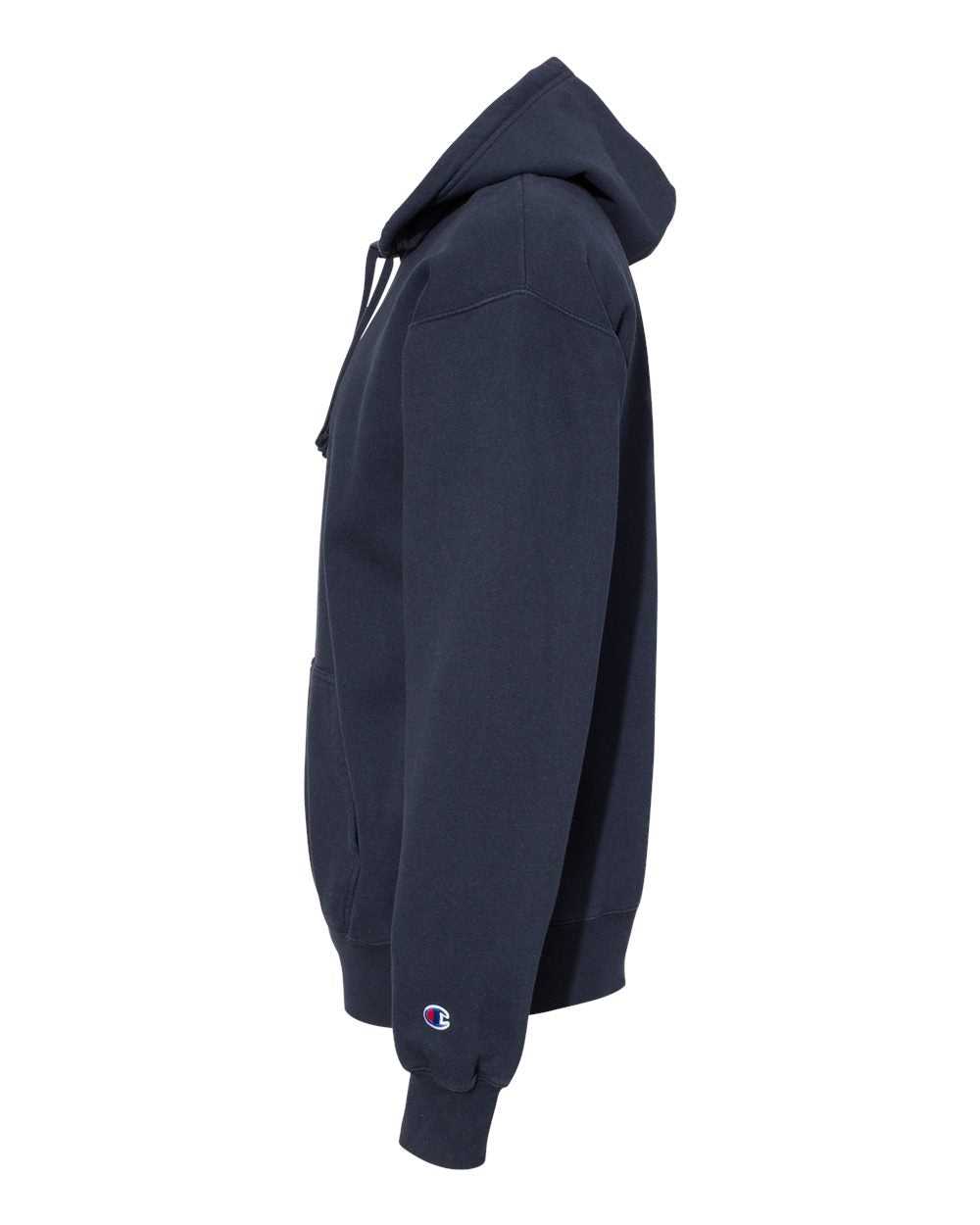 Champion CD450 Garment Dyed Hooded Sweatshirt - Navy - HIT a Double - 5