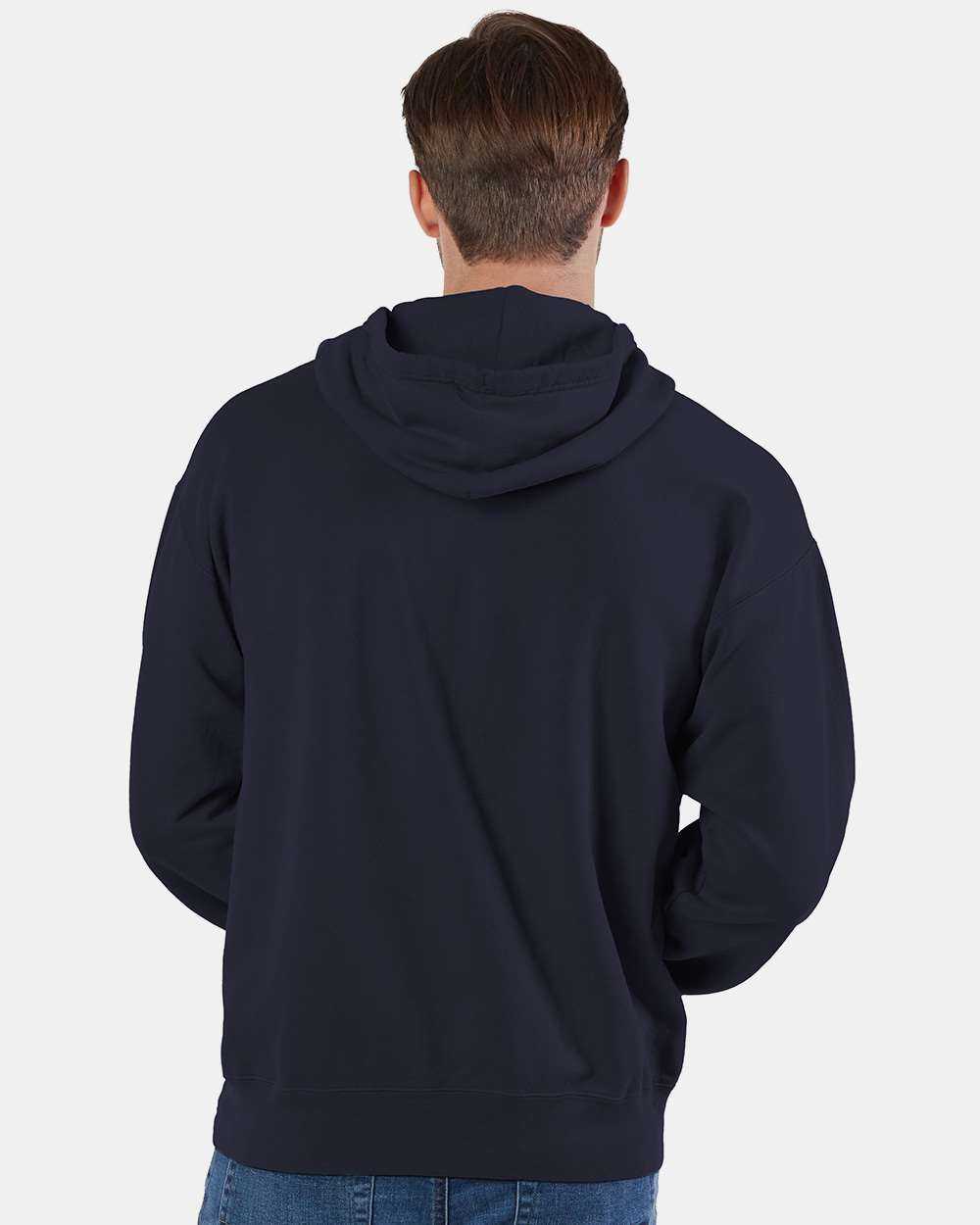 Champion CD450 Garment Dyed Hooded Sweatshirt - Navy - HIT a Double - 3