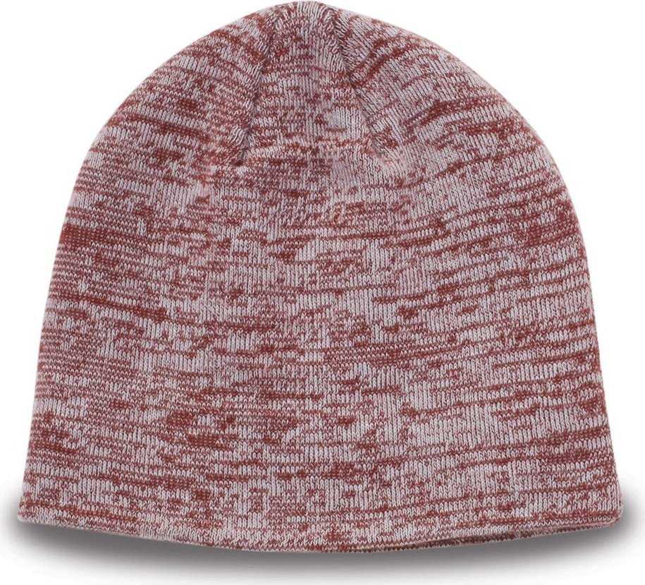 The Game GB448 Athletic Heather Beanie - Cardinal - HIT A Double