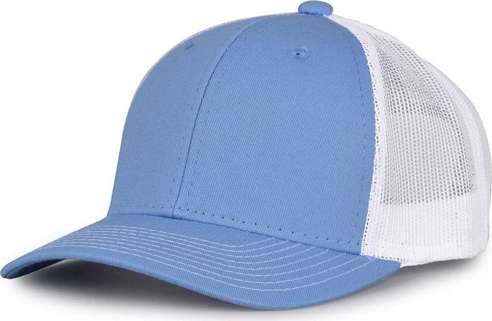 The Game GB452E Everyday Trucker Cap - Columbia Blue White - HIT a Double