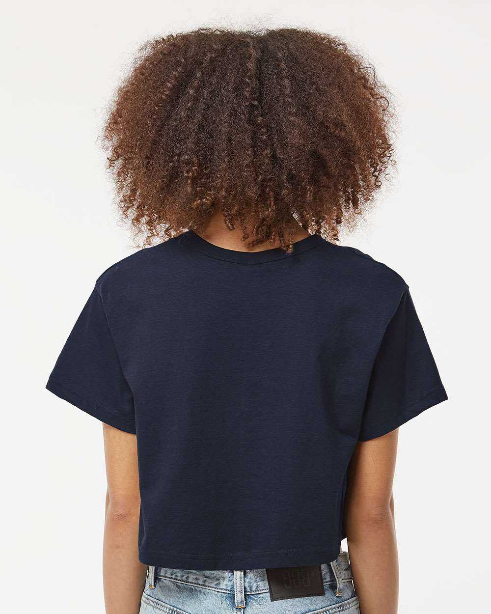 Champion T453W Women&#39;s Heritage Jersey Cropped T-Shirt - Navy - HIT a Double - 3