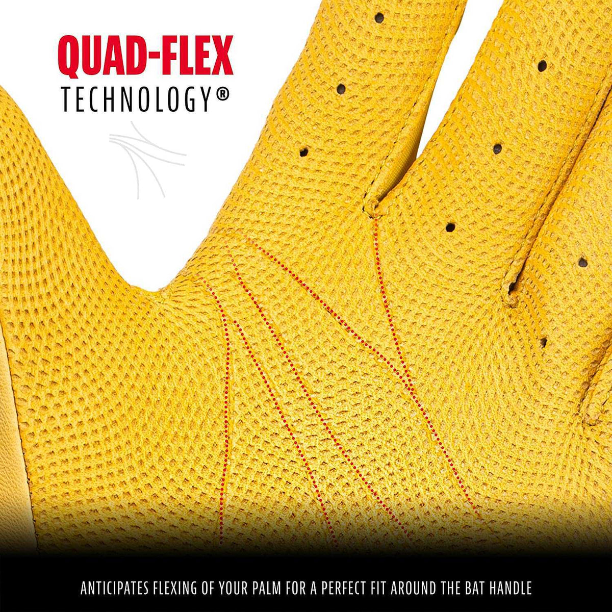 Franklin CFX Pro Adult Batting Glove - Highlight Yellow - HIT a Double - 5