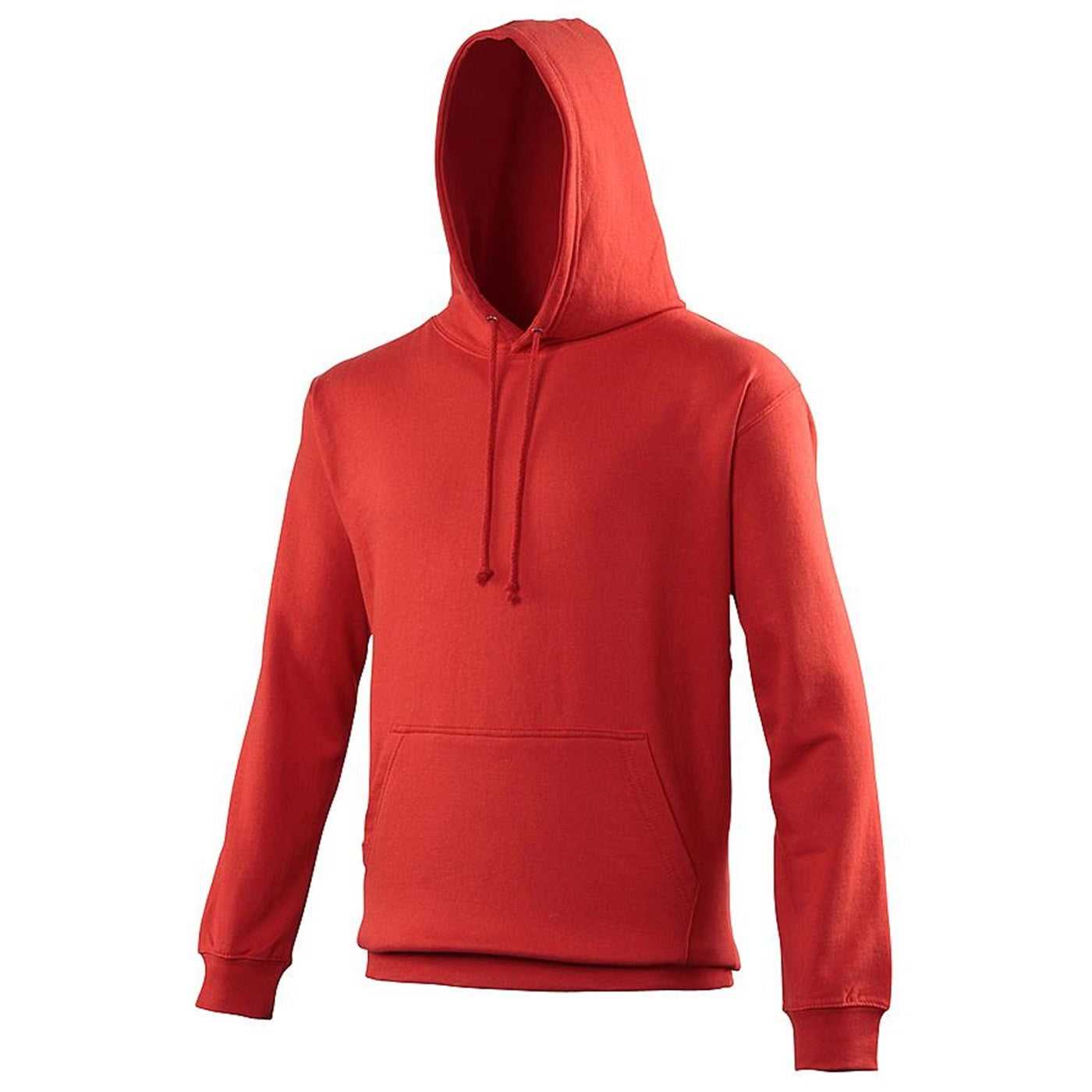 Just Hoods JHA001 College Hoodie - Fire Red - HIT a Double