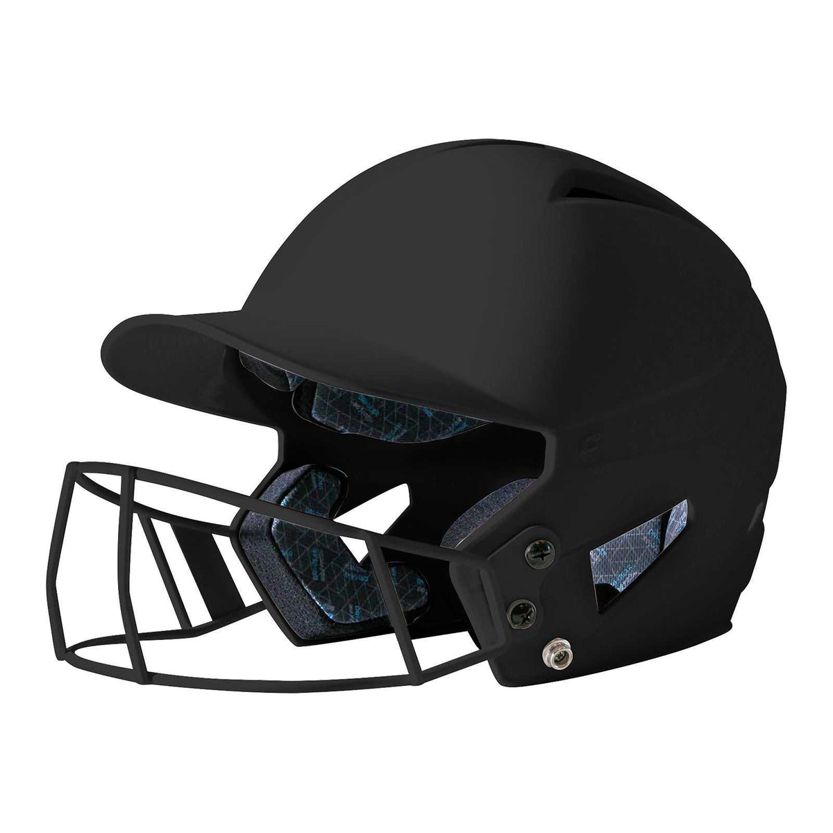 Champro HXFPM HX Rise Matte Softball Helmet with Facemask - Black - HIT a Double