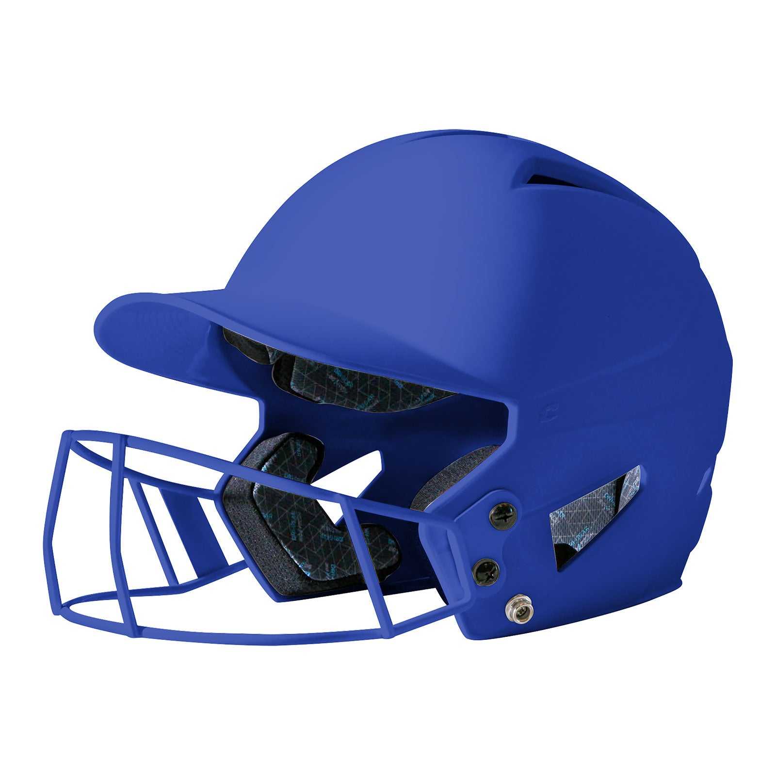 Champro HXFPM HX Rise Matte Softball Helmet with Facemask - Royal - HIT a Double