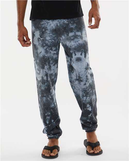 Dyenomite 973VR Dream Tie-Dyed Sweatpants - Black Crystal - HIT a Double - 2
