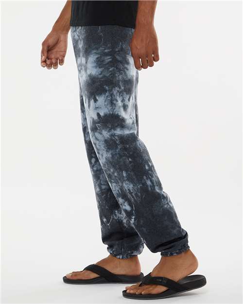 Dyenomite 973VR Dream Tie-Dyed Sweatpants - Black Crystal - HIT a Double - 3