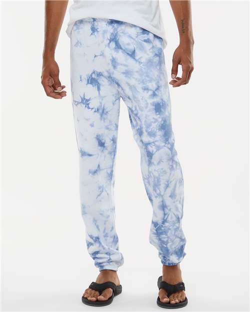 Dyenomite 973VR Dream Tie-Dyed Sweatpants - Cloud Sky Crystal - HIT a Double - 2