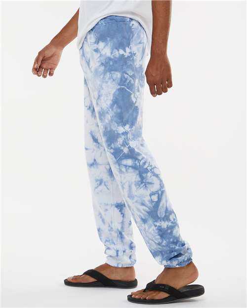 Dyenomite 973VR Dream Tie-Dyed Sweatpants - Cloud Sky Crystal - HIT a Double - 3