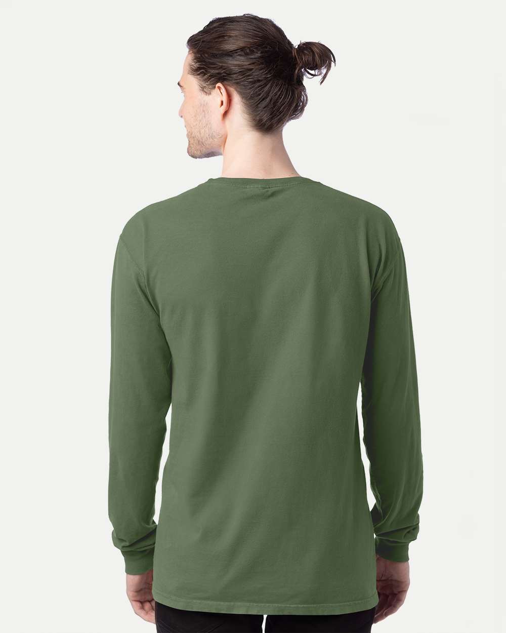Comfortwash GDH200 Garment Dyed Long Sleeve T-Shirt - Moss - HIT a Double