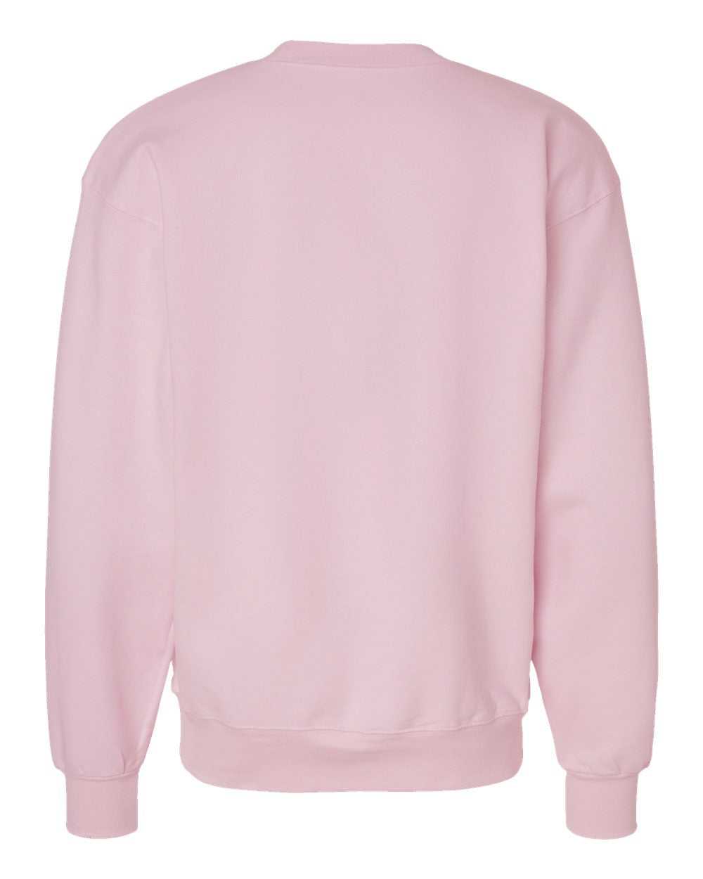 Hanes F260 Ultimate Cotton Crewneck Sweatshirt - Pale Pink - HIT a Double - 6