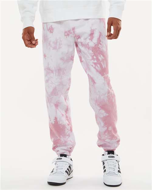 Dyenomite 973VR Dream Tie-Dyed Sweatpants - Rose Crystal - HIT a Double - 2