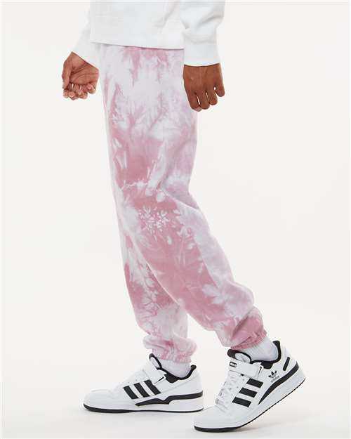 Dyenomite 973VR Dream Tie-Dyed Sweatpants - Rose Crystal - HIT a Double - 3