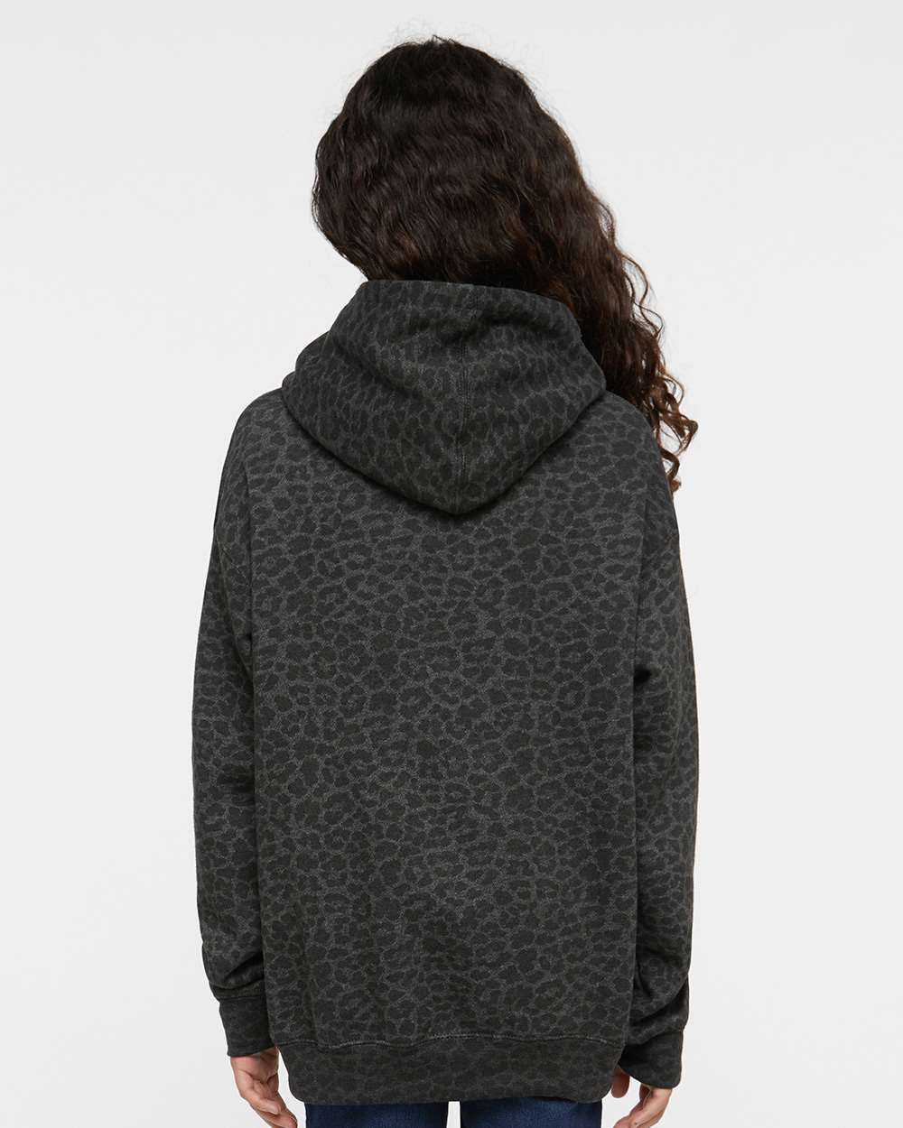 Lat 2296 Youth Pullover Hooded Sweatshirt - Black Leopard - HIT a Double - 3