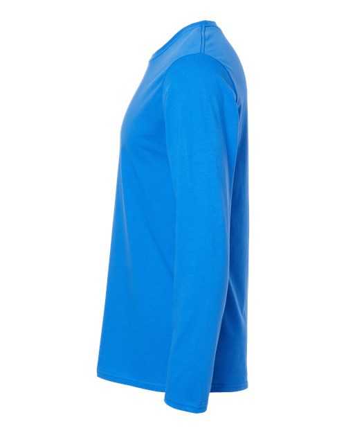 Gildan 64400 Softstyle Long Sleeve T-Shirt - Royal - HIT a Double - 3