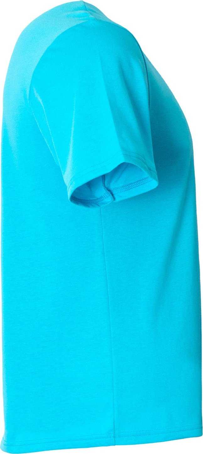 A4 N3013 Adult Softek T-Shirt - ELECTRIC BLUE - HIT a Double - 2