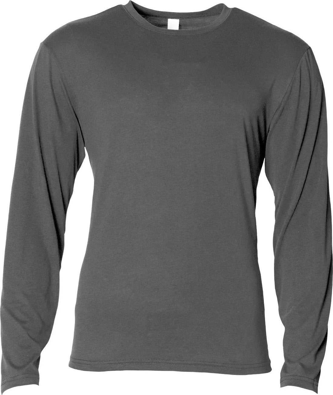 A4 N3029 Men'S Softek Long-Sleeve T-Shirt - GRAPHITE - HIT a Double - 1