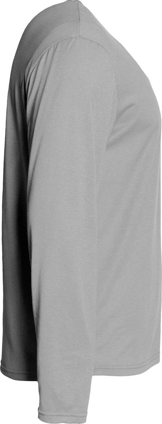 A4 N3029 Men'S Softek Long-Sleeve T-Shirt - SILVER - HIT a Double - 1