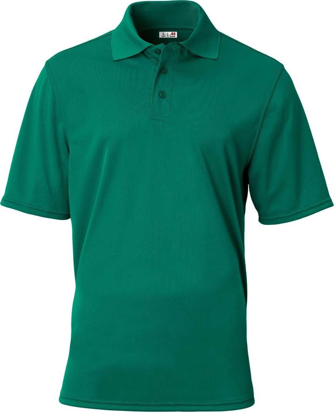 A4 N3040 Adult Essential Polo - FOREST - HIT a Double - 1