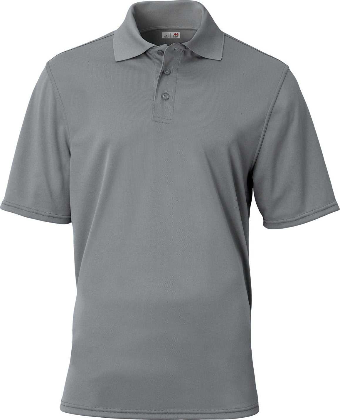 A4 N3040 Adult Essential Polo - GRAPHITE - HIT a Double - 1