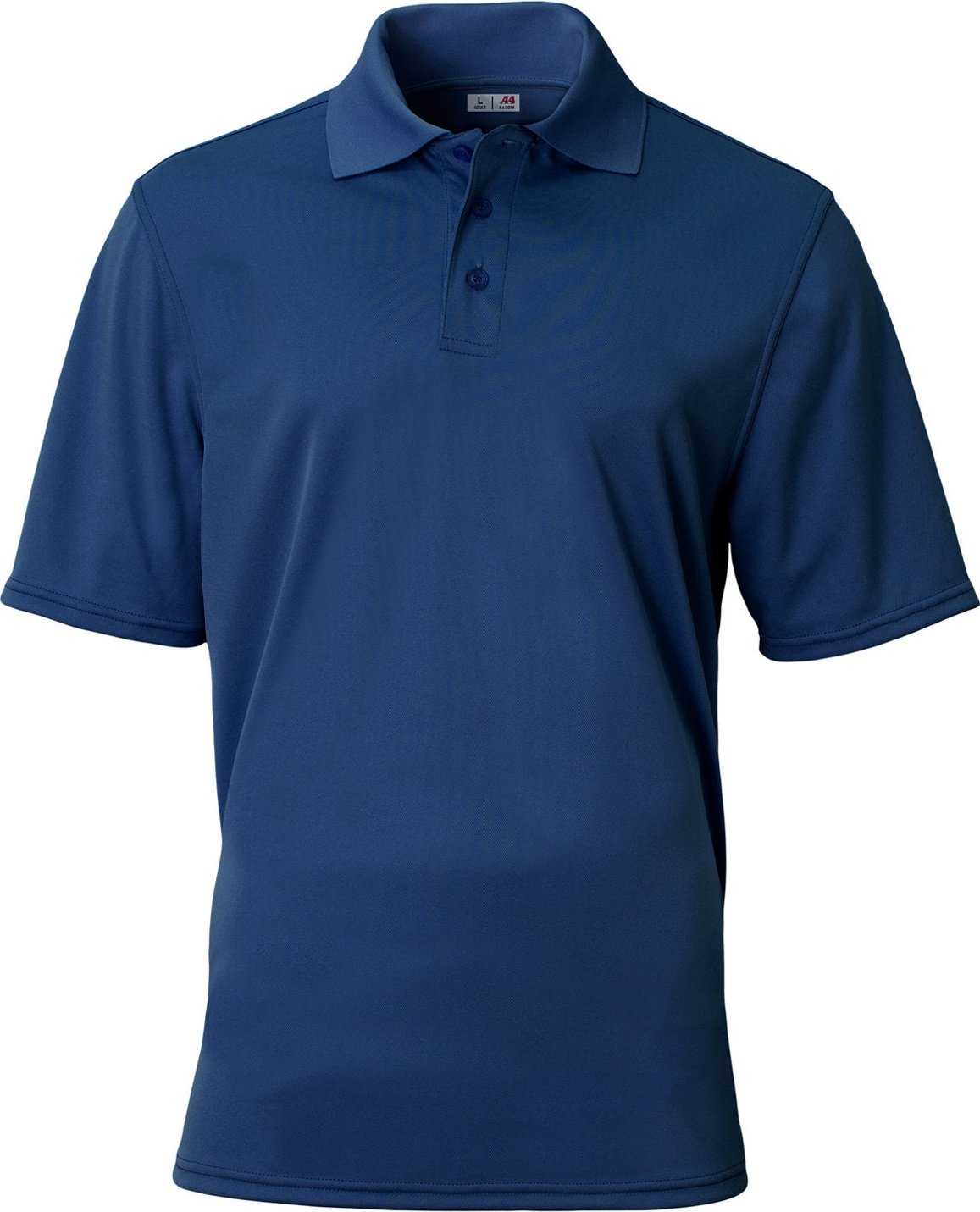 A4 N3040 Adult Essential Polo - NAVY - HIT a Double - 1
