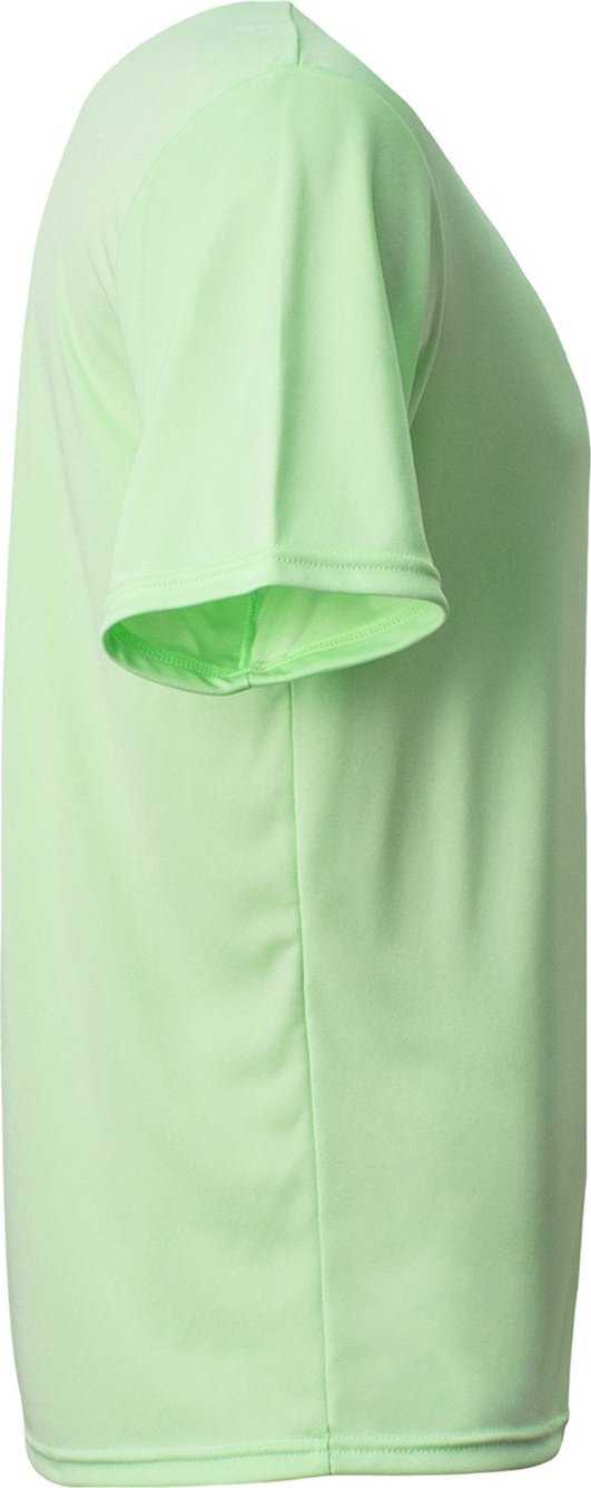 A4 N3142 Men&#39;S Cooling Performance T-Shirt - LIGHT LIME - HIT a Double - 2