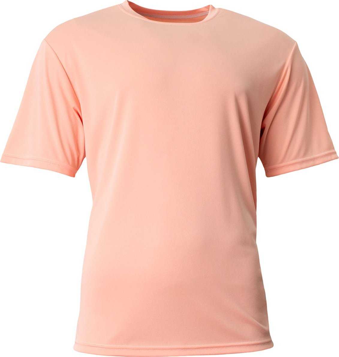 A4 N3142 Men&#39;S Cooling Performance T-Shirt - SALMON - HIT a Double - 1