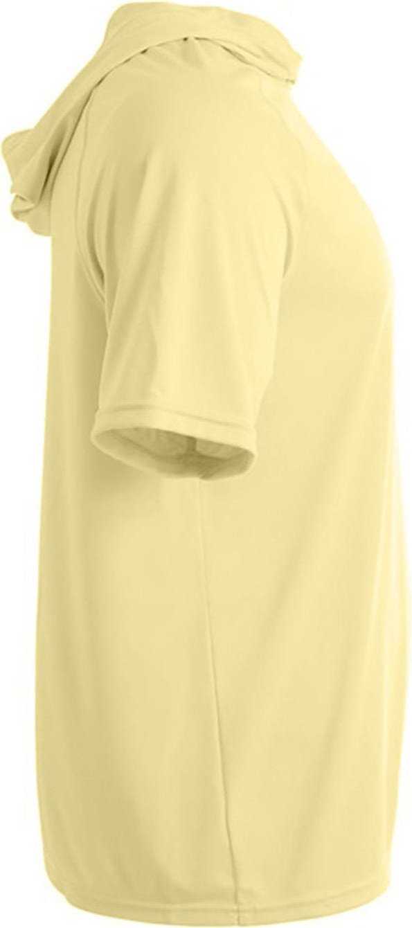 A4 N3408 Men&#39;S Cooling Performance Hooded T-Shirt - LIGHT YELLOW - HIT a Double - 1