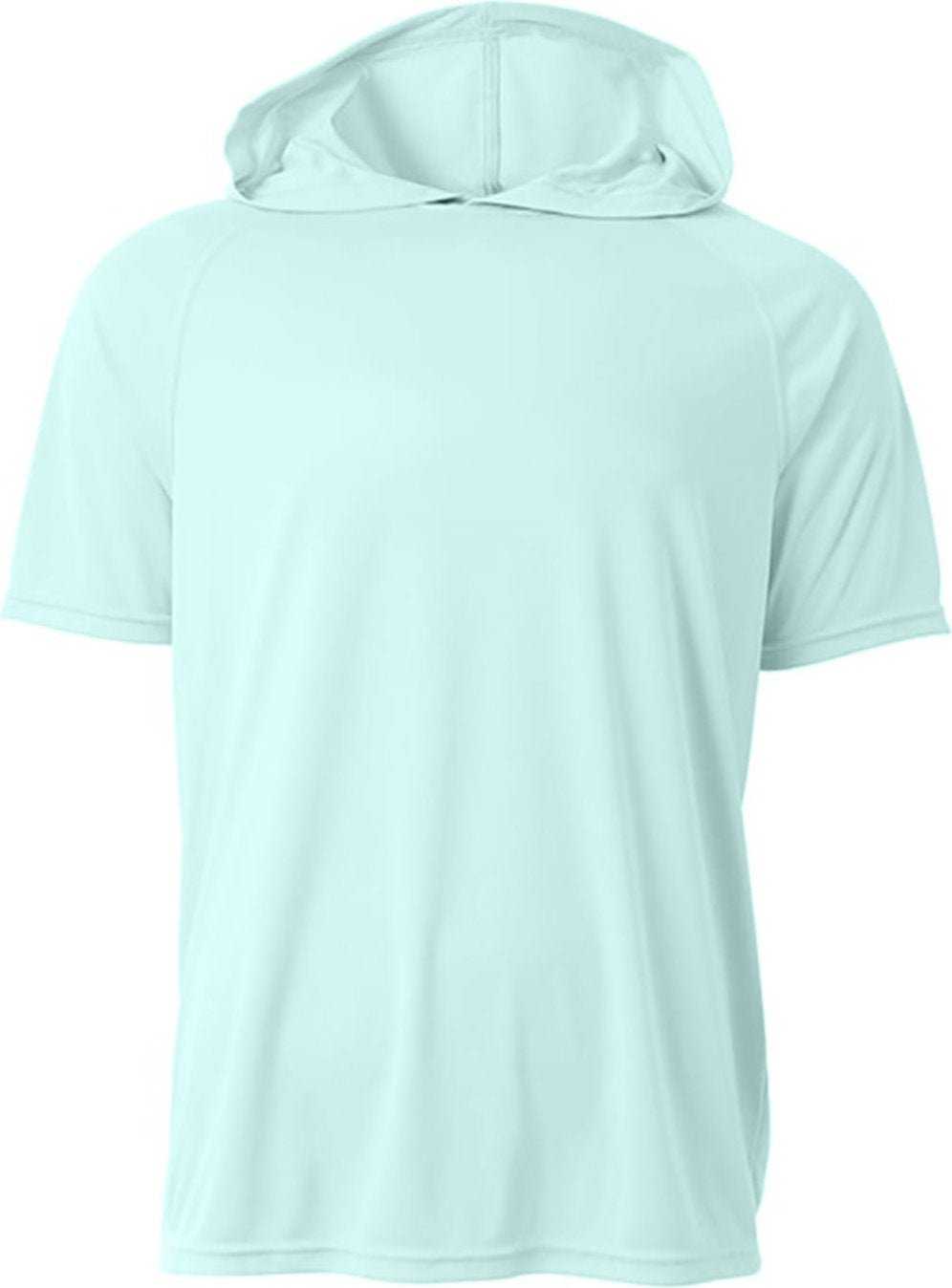 A4 N3408 Men'S Cooling Performance Hooded T-Shirt - PASTEL MINT - HIT a Double - 2