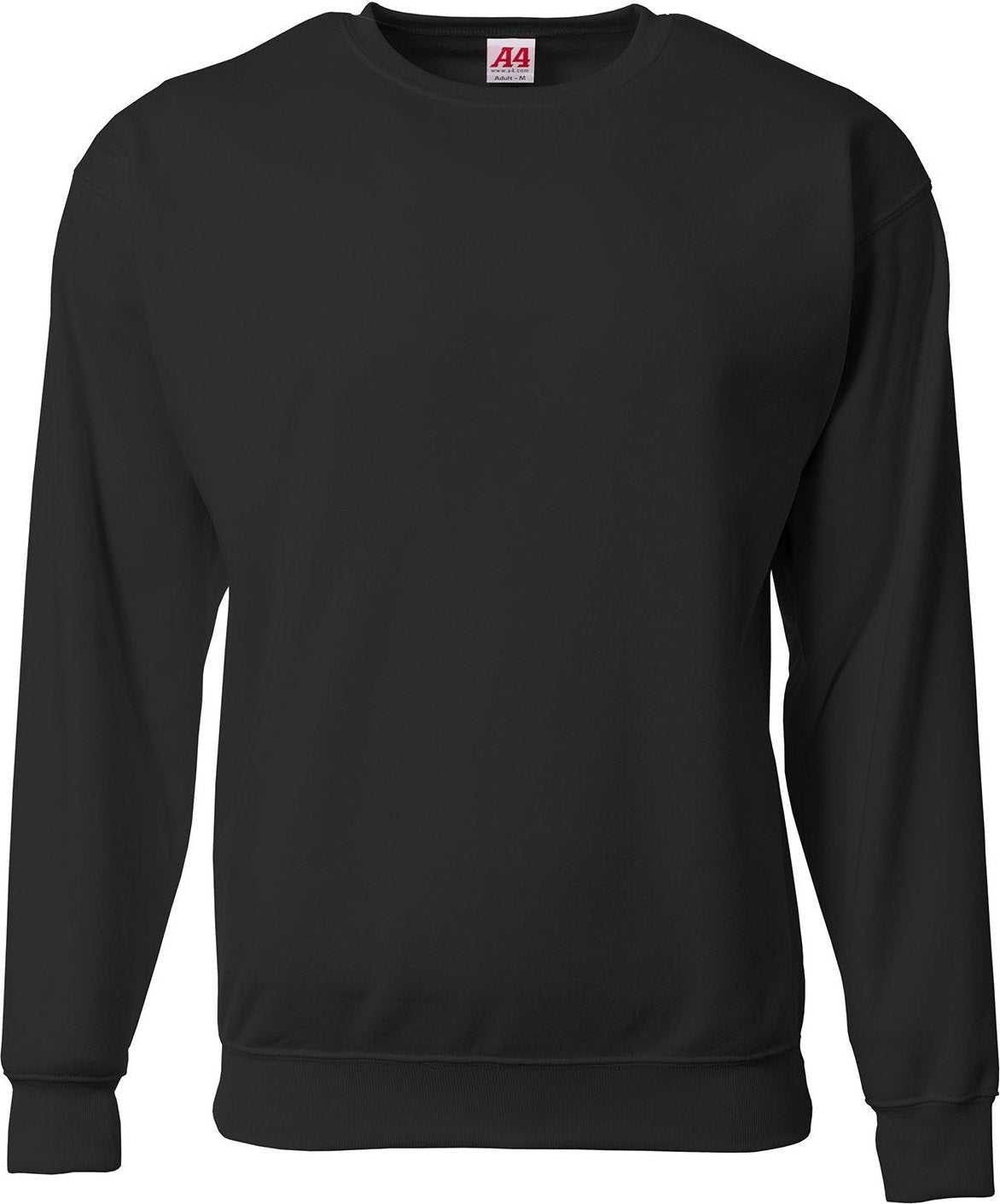 A4 N4275 Men&#39;S Sprint Tech Fleece Sweatshirt - BLACK - HIT a Double - 1