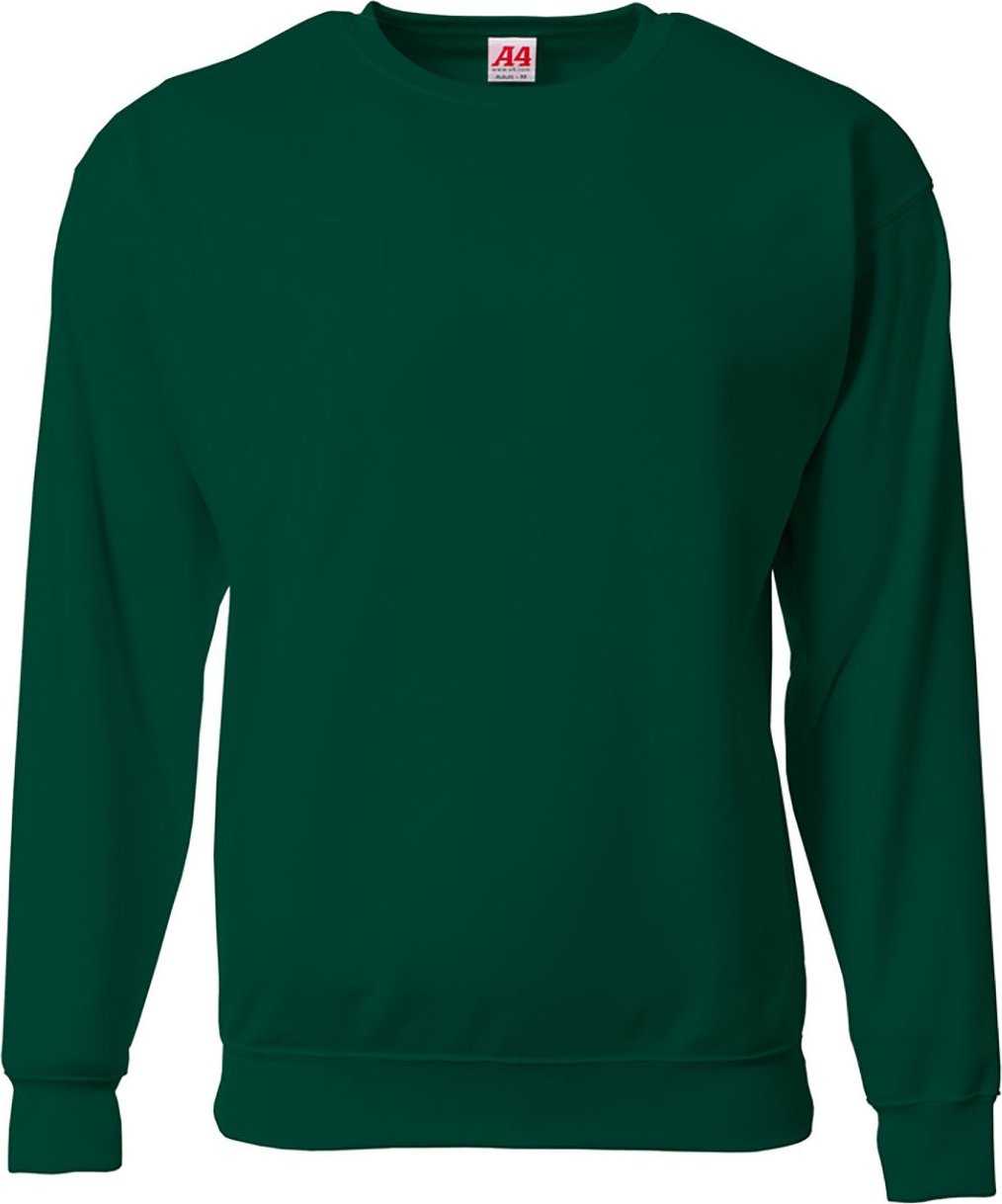 A4 N4275 Men&#39;S Sprint Tech Fleece Sweatshirt - FOREST - HIT a Double - 2