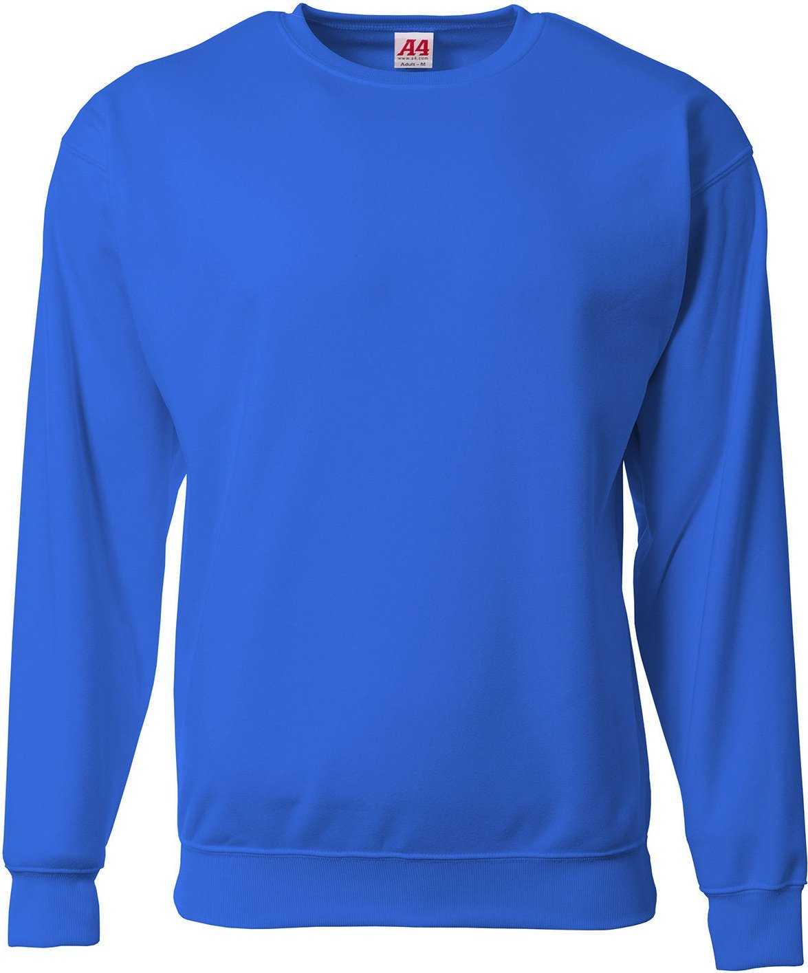 A4 N4275 Men'S Sprint Tech Fleece Sweatshirt - ROYAL - HIT a Double - 1