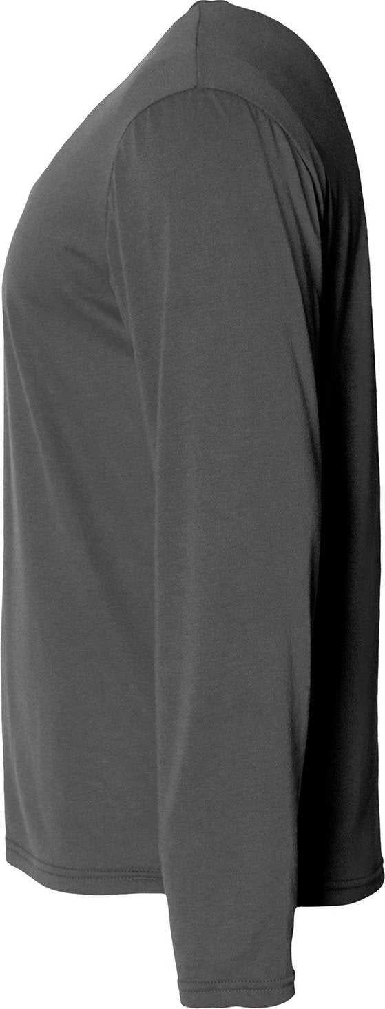 A4 NB3029 Youth Long Sleeve Softek T-Shirt - GRAPHITE - HIT a Double - 1