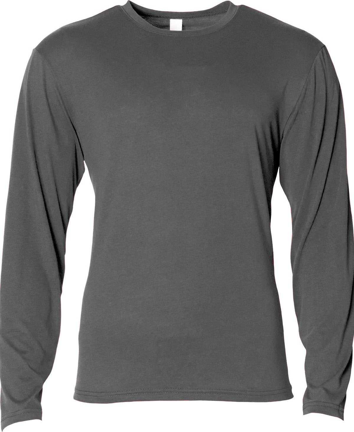 A4 NB3029 Youth Long Sleeve Softek T-Shirt - GRAPHITE - HIT a Double - 2