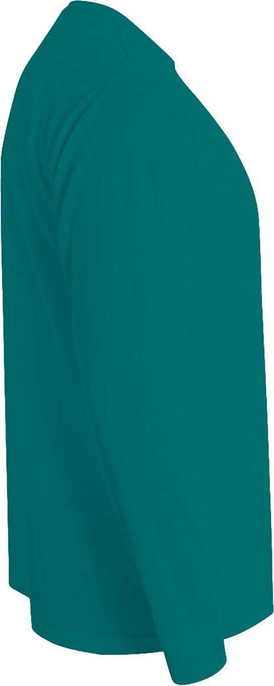 A4 NB3165 Youth Long Sleeve Cooling Performance Crew T-Shirt - TEAL - HIT a Double - 1