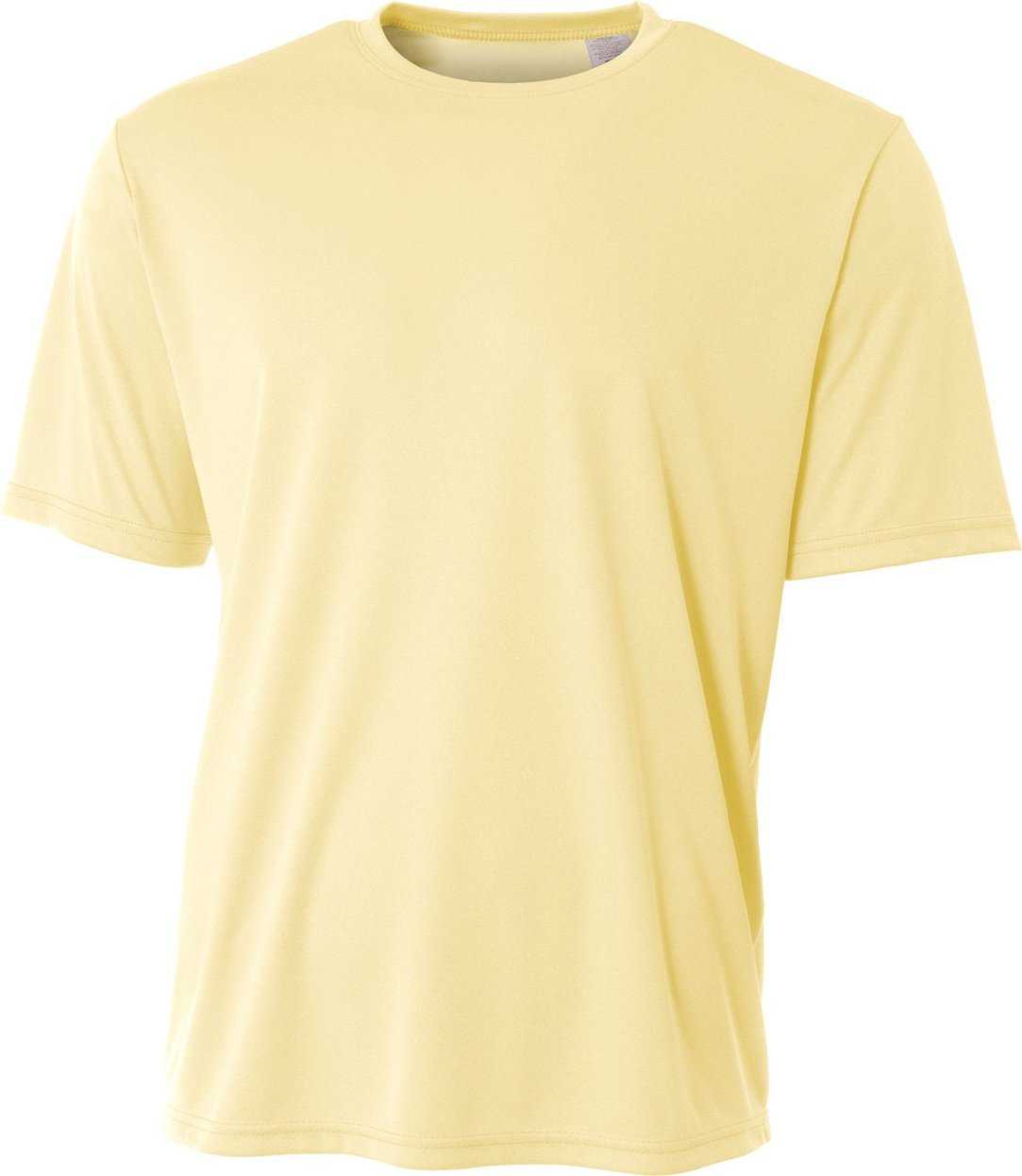 A4 NB3402 Youth Sprint Performance T-Shirt - LIGHT YELLOW - HIT a Double - 2