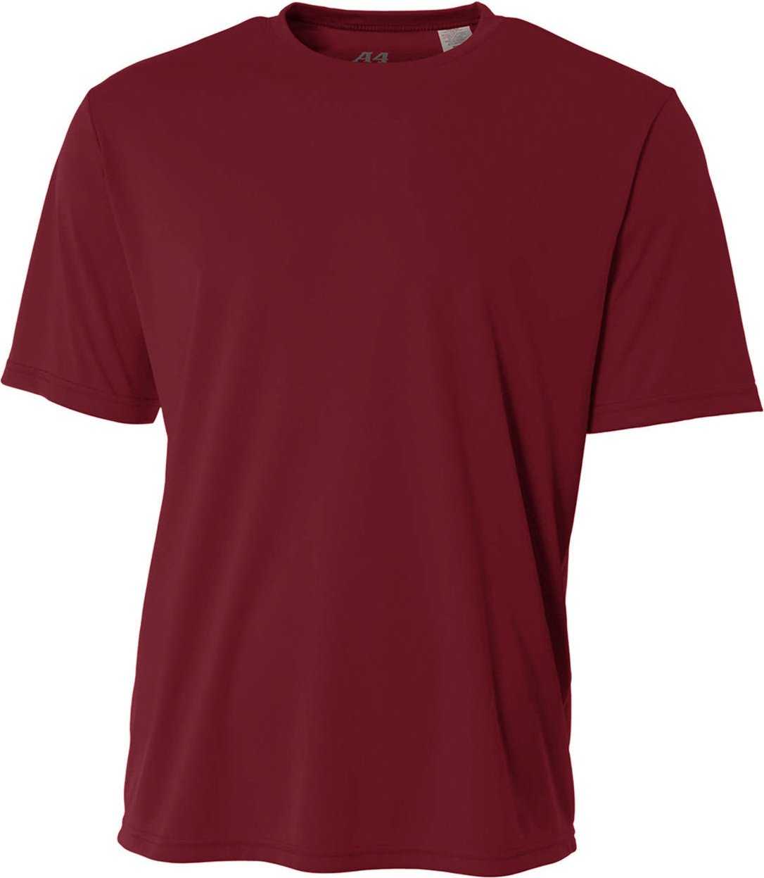 A4 NB3402 Youth Sprint Performance T-Shirt - MAROON - HIT a Double - 2