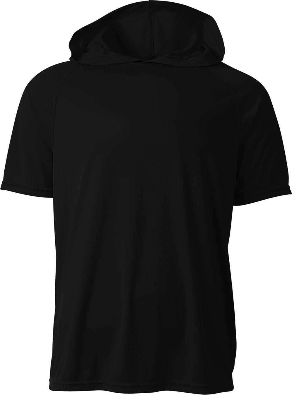 A4 NB3408 Youth Hooded T-Shirt - BLACK - HIT a Double - 2