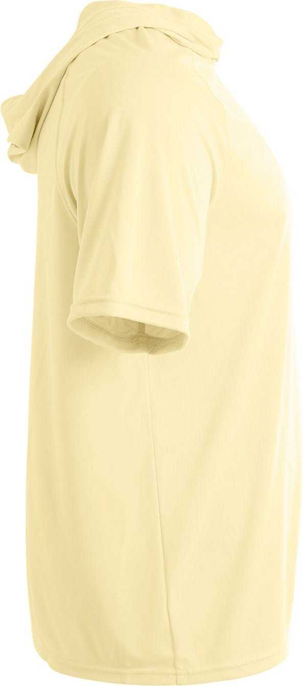 A4 NB3408 Youth Hooded T-Shirt - LIGHT YELLOW - HIT a Double - 1