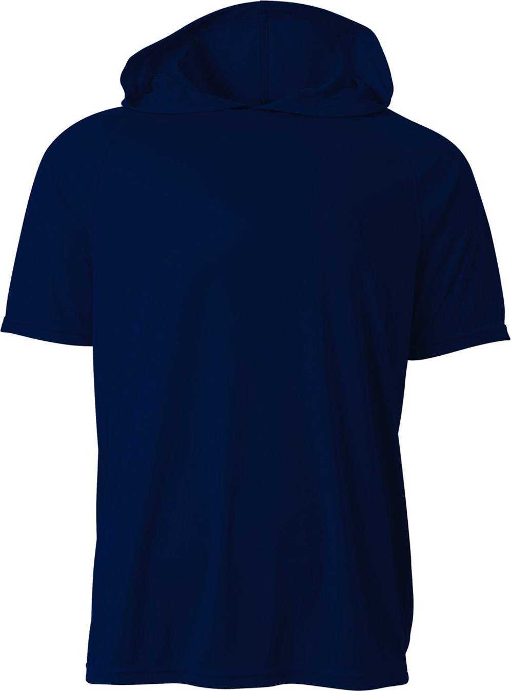 A4 NB3408 Youth Hooded T-Shirt - NAVY - HIT a Double - 2