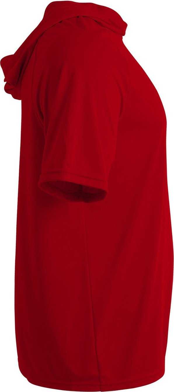 A4 NB3408 Youth Hooded T-Shirt - SCARLET - HIT a Double - 1