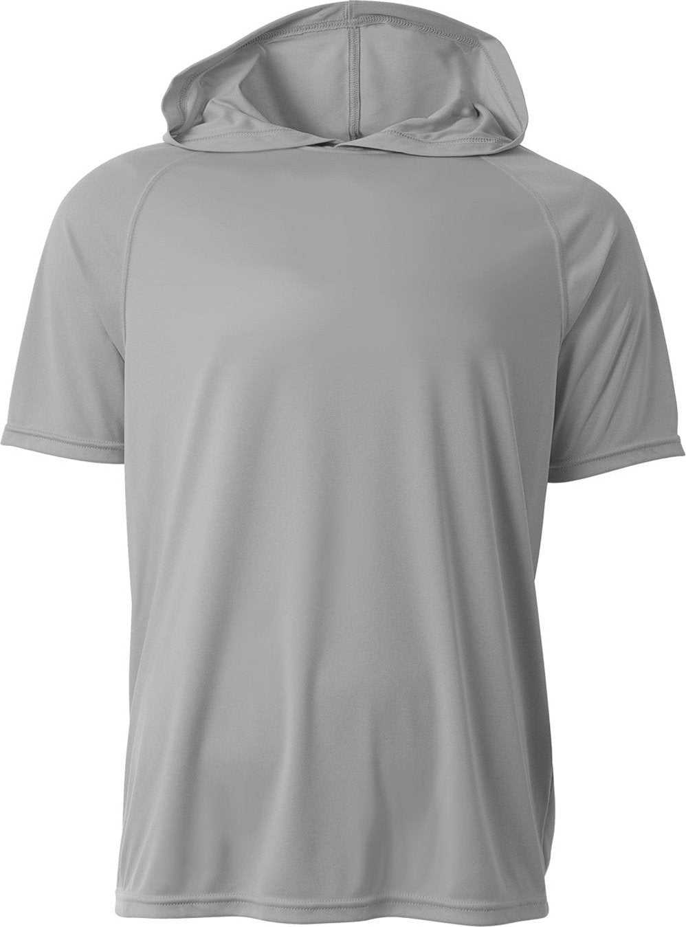 A4 NB3408 Youth Hooded T-Shirt - SILVER - HIT a Double - 2