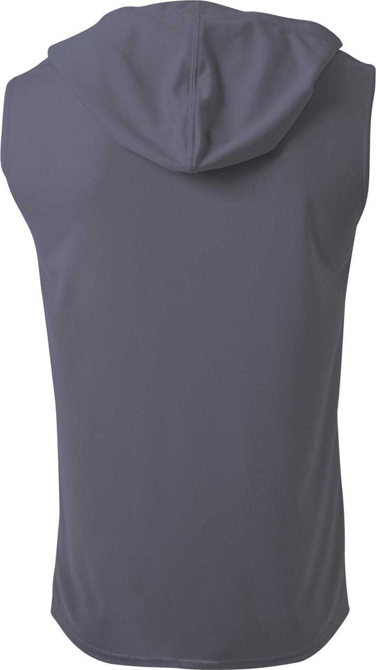 A4 NB3410 Youth Sleeveless Hooded T-Shirt - GRAPHITE - HIT a Double - 1
