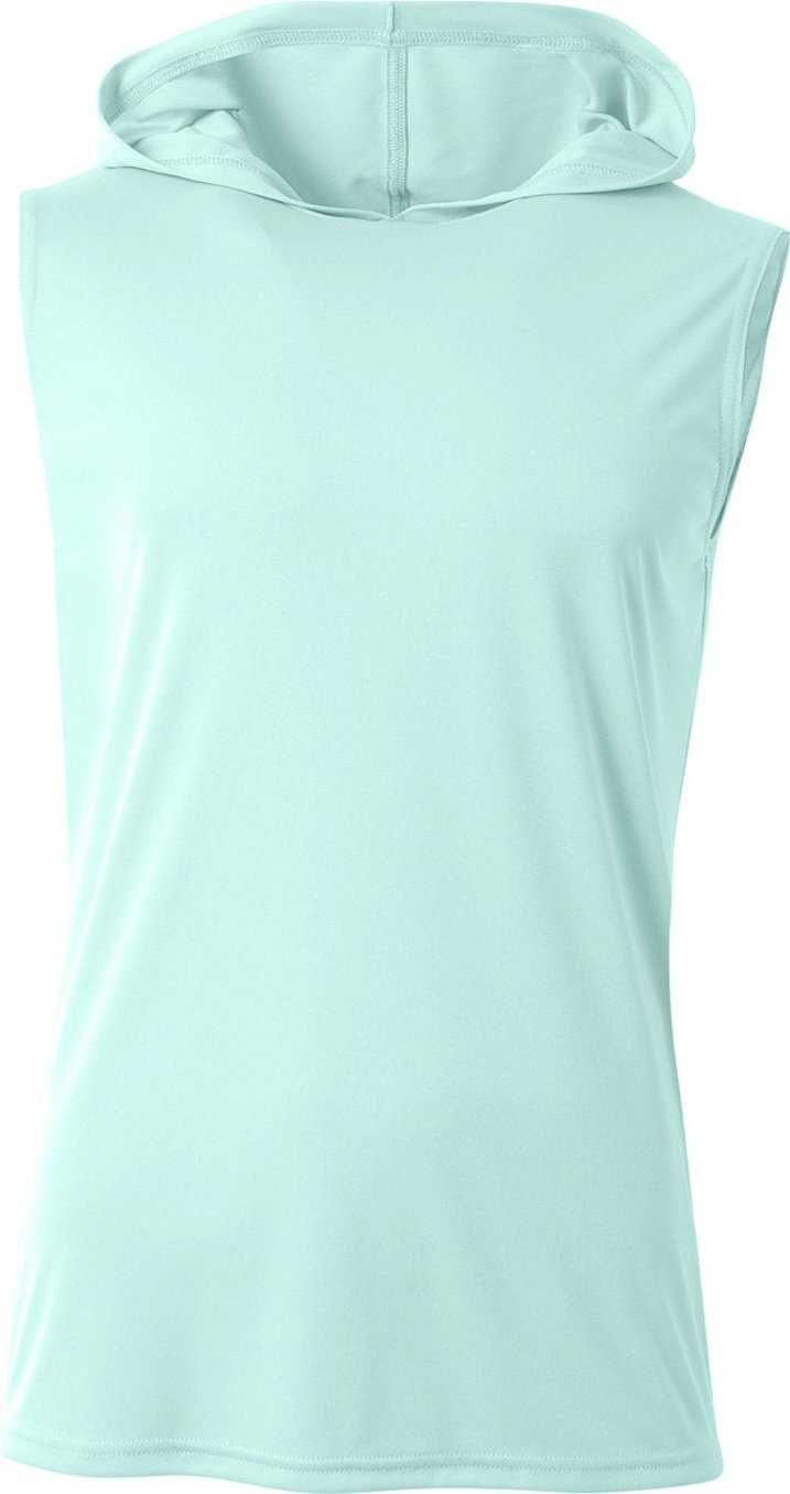 A4 NB3410 Youth Sleeveless Hooded T-Shirt - PASTEL MINT - HIT a Double - 1