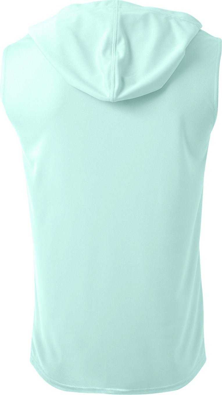 A4 NB3410 Youth Sleeveless Hooded T-Shirt - PASTEL MINT - HIT a Double - 1